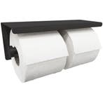 Wiesbaden Brush Dubbele Toiletrolhouder - Mat Zwart, Huis en Inrichting, Ophalen of Verzenden, Nieuw