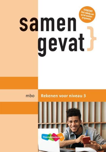 Samengevat mbo Rekenen voor niveau 3 9789006149845, Zo goed als nieuw