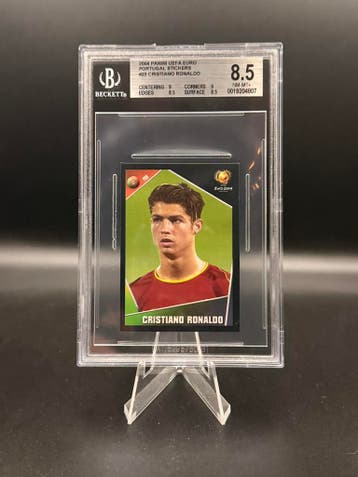 Beckett 8.5 Panini Cristiano Ronaldo Euro 2004 #23, Verzenden, Zo goed als nieuw, Losse kaart