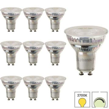 10x GU10 LED spot | Lybardo | 4.6W 2700K warm wit dimbaar, Verzenden, Nieuw, 30 tot 60 watt, Overige typen