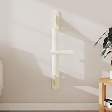 vidaXL Kattenmeubel wandgemonteerd met krabpaal 85,5 cm, Dieren en Toebehoren, Verzenden, Nieuw