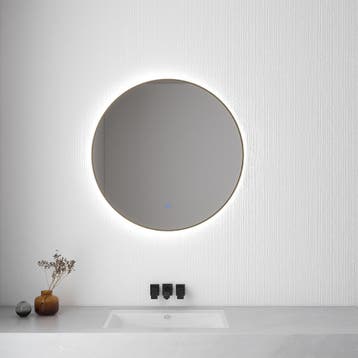 Wiesbaden Novi Badkamerspiegel met LED - Rond - Dimbaar -, Ophalen of Verzenden, Nieuw