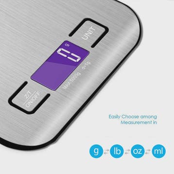 RVS Keukenweegschaal 5kg/1g - Precisie Digitale Voedselweegs, Verzenden, Nieuw