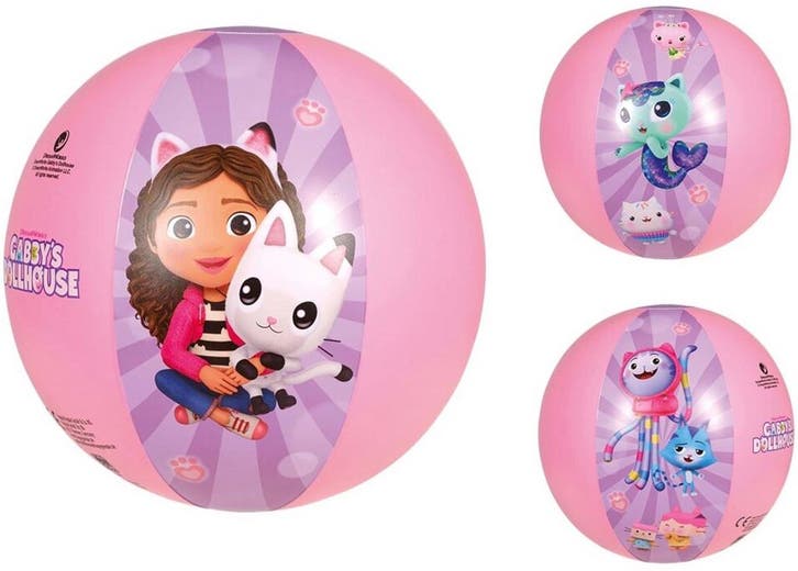 Gabbys Dollhouse Strandbal 29cm (Karakters, Thema), Kinderen en Baby's, Speelgoed | Overig, Nieuw, Ophalen of Verzenden