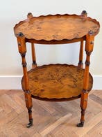 Bijzettafel - Two-Tier (of Etagère) - Gegoten messing,