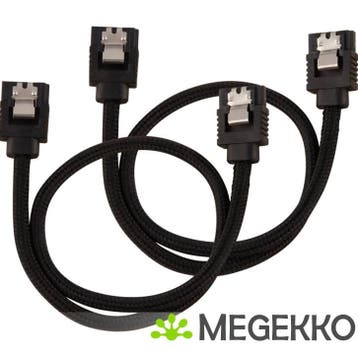 Corsair CC-8900248 SATA-kabel 2 stuks 0,3m Zwart, Computers en Software, Pc- en Netwerkkabels, Verzenden, Nieuw