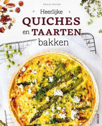 Boek Heerlijke quiches en taarten bakken 9789044763577, Boeken, Verzenden, Zo goed als nieuw