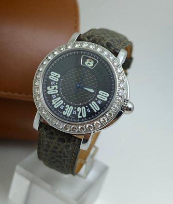 Gérald Genta - Retro Sport Jump Hour Diamonds - G.3694 -, Nieuw