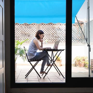 Relaxdays klemzonwering - zonnescherm - breedte 150 cm -, Tuin en Terras, Verzenden, Nieuw