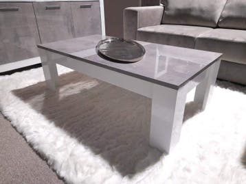 Salontafel Marknesse 126x67cm Wit/Marmer - salontafel, Nieuw, Overige materialen