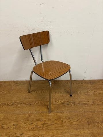 Gebruikte Schoolstoel - S4216 Vintage/Café, Huis en Inrichting, Stoelen, Ophalen, Nieuw