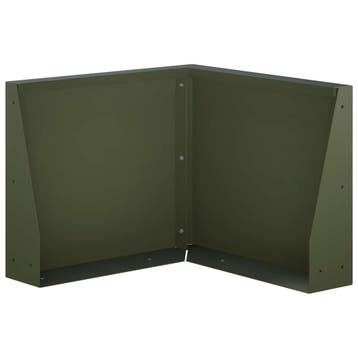 vidaXL Keerwand 50 x 50 x 30 cm Staal Olijfgroen, Verzenden, Nieuw