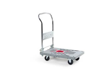RuXXac Dandy plateauwagen met inklapbare duwbeugel - Grijs -, Verzenden