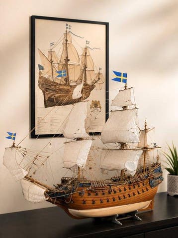 Modelschip (2) - Wasa Vasa - Uiterst zeldzame combinatie:, Nieuw
