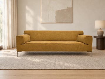 NIEUW Design on Stock Bloq 2.5-Zits + GARANTIE | NP €3.750, Huis en Inrichting, 75 tot 100 cm, Ophalen of Verzenden, Rechte bank