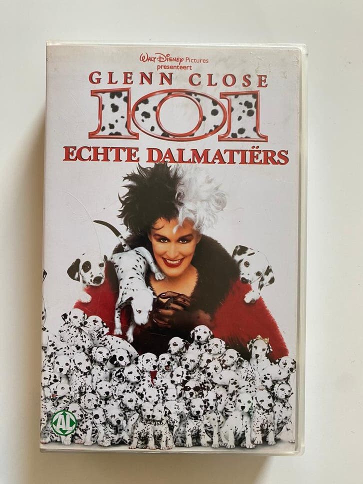 101 ECHTE DALMATIËRS (VHS), Cd's en Dvd's, VHS | Film, Gebruikt, Verzenden