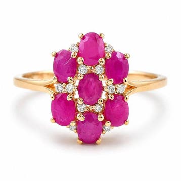 Zonder minimumprijs - Ring - 14 karaat Geel goud - 1.83ct., Nieuw