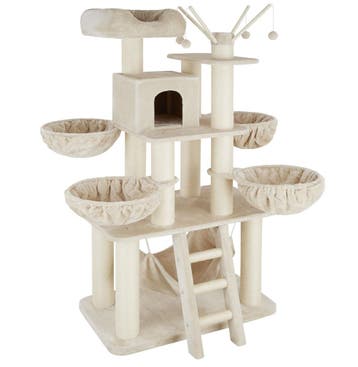 Krabpaal Gismo 195cm - beige / wit, Verzenden, Nieuw