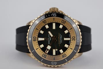 Horloge Breitling Superocean 42 Bronze 02/25 Perfecte staat, Overige materialen, Breitling, Polshorloge, Kunststof
