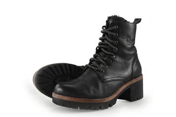Panama Jack Veterboots in maat 38 Zwart, Verzenden, Zwart, Overige typen, Zo goed als nieuw