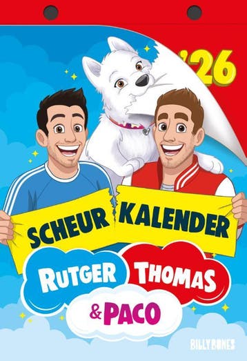 Rutger, Thomas & Paco Scheurkalender 2026 | Nieuw, Ophalen of Verzenden, Nieuw, Rutger Vink; Thomas Grinsven