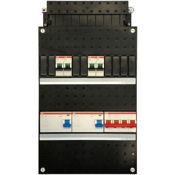 ABB groepenkast 4 groepen, 2 aardlekschakelaars, 1, Ophalen of Verzenden, Nieuw