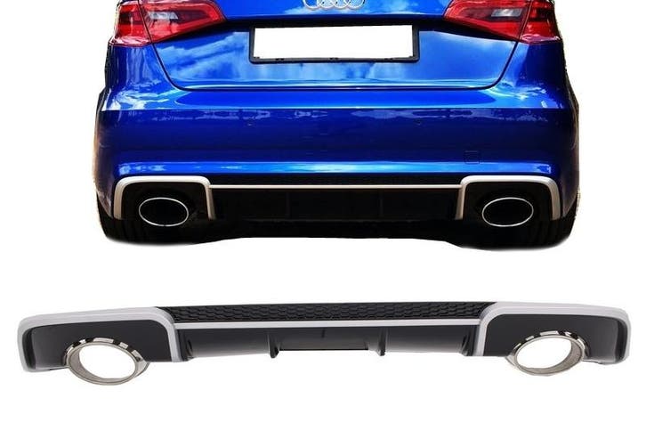 Carnamics Diffuser | Audi A3 Sportback 13-16 5-d | OEM-Style, Auto-onderdelen, Carrosserie en Plaatwerk, Nieuw, Verzenden