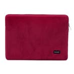 Bombata Velvet Laptophoes Sleeve - 15 / 16 inch - Rood, Verzenden, Nieuw