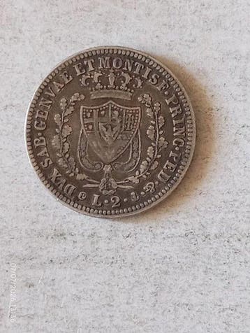 Italië. Carlo Felice. 2 Lire 1830