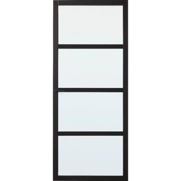 Skantrae binnendeur SSL4024 108x231,5 (Zwart, Stomp), Doe-het-zelf en Verbouw, Deuren en Horren, 100 tot 120 cm, 215 cm of meer