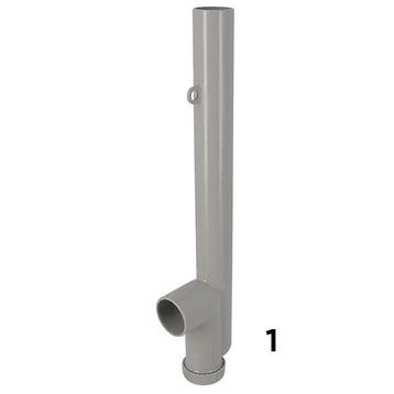 NICOLL PVC-C wasmachine sifon Ø40 met zijuitlaat - grijs, Ophalen of Verzenden, Nieuw