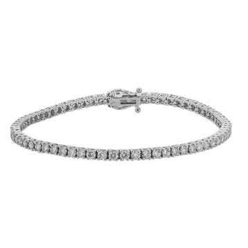 Zonder minimumprijs - Armband - 14 karaat Witgoud - 4.36ct., Nieuw