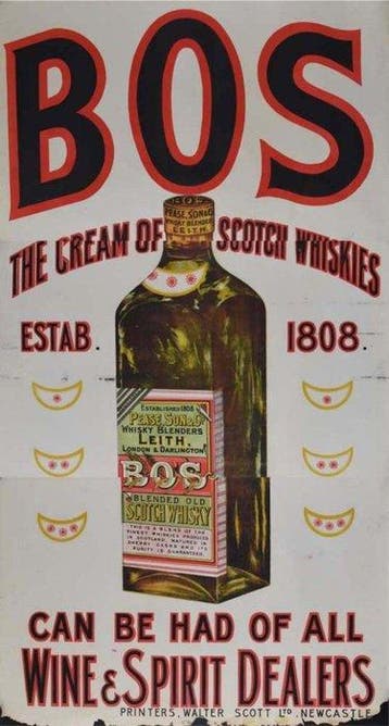 Walter Scott Ltd. Newcastle - Rare Large 3 Panel Advertising