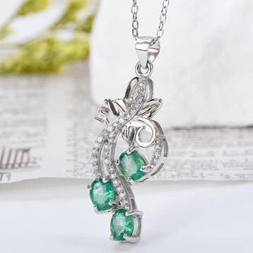 Zonder minimumprijs - Ketting met hanger - 18 karaat Zilver,, Sieraden, Tassen en Uiterlijk, Antieke sieraden