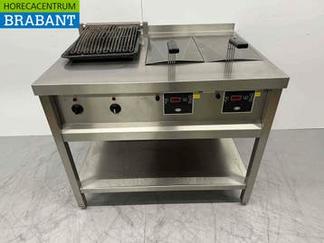 RVS Rubbens Dubbele Friteuse Frituur 2 x 10 liter met, Zakelijke goederen, Horeca | Keukenapparatuur, Ophalen of Verzenden, Gebruikt
