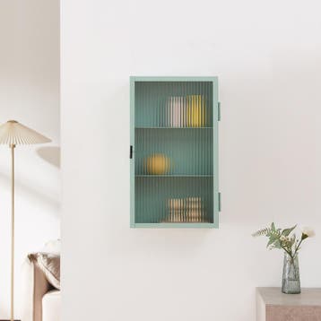 Wandkast Zundert 60x35x15 cm mintgroen [en.casa], Verzenden, Nieuw