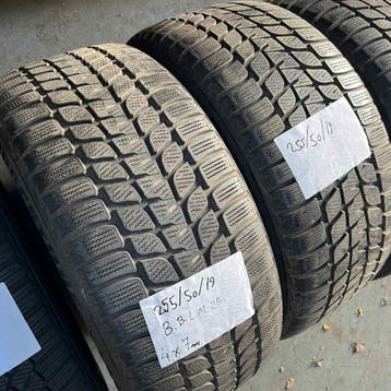 2 x Bridgestone Blizzak LM-25 255-50-19 Winterbanden 7mm, 19 inch, Gebruikt, 255 mm, Band(en)