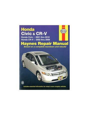 2001 - 2010 HONDA CIVIC & CR-V HAYNES VRAAGBAAK ENGELS