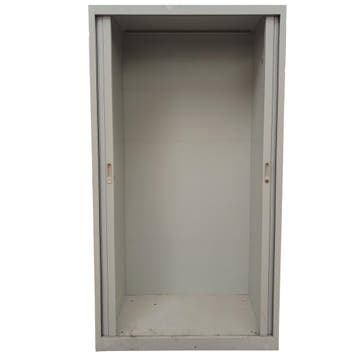 Roldeurkast 100x45x195 cm, staal, grijs, zonder legborden,, Ophalen of Verzenden, Gebruikt