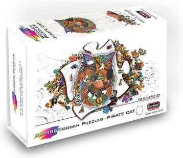 Rainbow Houten Puzzel - Piraten Kat (116 stukjes) | Eureka -, Verzenden, Nieuw