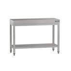 GGM Gastro | RVS werktafel ECO - 1000x700mm - met onderschap, Verzenden, Nieuw in verpakking, Meubilair