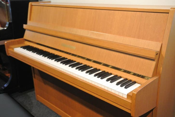 Grotrian-Steinweg 110 als nieuw bij Veenstra Rheden., Muziek en Instrumenten, Piano's, Piano, Bruin, Zo goed als nieuw