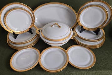 Limoges René Caire - Tafelservies voor 6 (20) - Porselein -