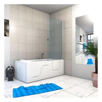 Instapbad Ligbad Fino 150X75X54 Rechts (Instapbaden), Ophalen of Verzenden, Nieuw