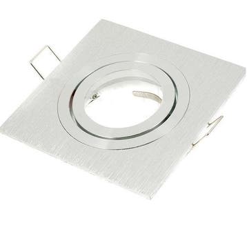 Inbouw armatuur GU10 - aluminium - vierkant armatuur, Ophalen of Verzenden, Nieuw