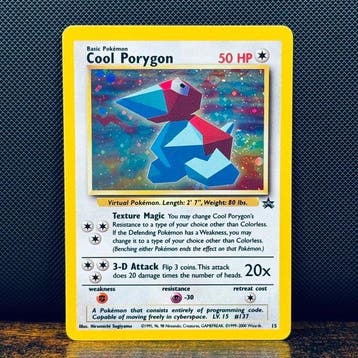 Pokémon Card - Cool Porygon Holo 15 – Pokémon, Hobby en Vrije tijd, Nieuw