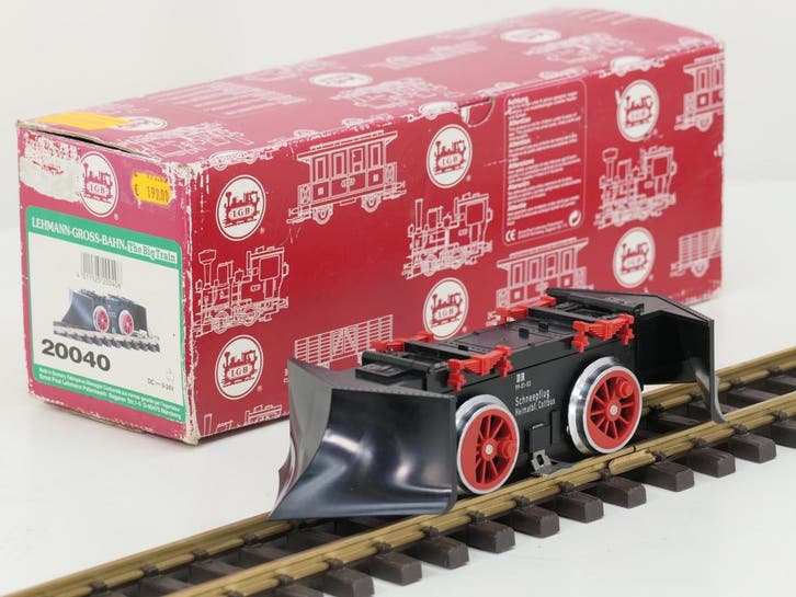 LGB 20040 DR-Schneepflug 99-51-53 (Locomotieven e), Hobby en Vrije tijd, Modeltreinen | Overige schalen, Overige typen, Gebruikt