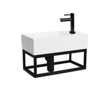 Sani Royal Fontein Frame Mat Zwart Mineraal Mat, Tuin en Terras, Waterpartijen en Fonteinen, Nieuw