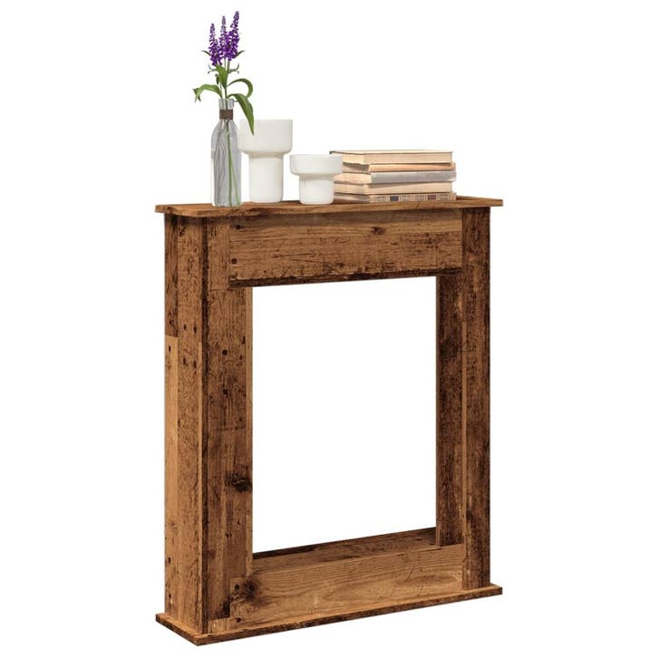 vidaXL Haardombouw 75x20x87,5 cm bewerkt hout oud, Huis en Inrichting, Haarden, Nieuw, Verzenden