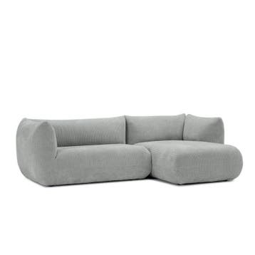 Loungebank Veendam - loungebanken - Zilver, Nieuw, 125 tot 150 cm, Stof, 250 tot 300 cm